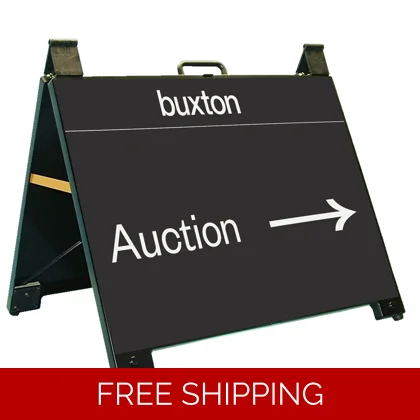 Buxton Auction Portable 60x45cm A-Frame Black